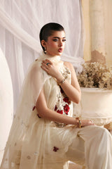 LUMINA BY RABIA ZAHUR | THIS ENSEMBLE EXUDES TIMELESS ELEGANCE AND MODERN SOPHISTICATION | ELEGANTLY HEAVY THREAD EMBROIDERED MULTI SEQUENCE WORK WITH MOTI WORK LAVA SILK DRESS | UNSTITCHED 3-PIECE SUIT | LP0314