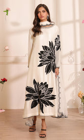 NOMI ANSARI WHITE FORMAL COLLECTION SILK