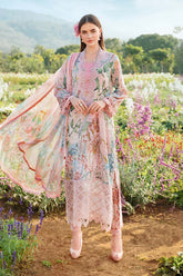 MARIA.B | MPRINTS LUXURY LAWN CHIKANKARI WORK WITH HEAVY EMBROIDERED | UNSTITCHED 3-PIECE SUIT | MPT-2502-A