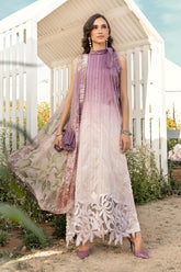 MARIA.B | LUXURY TWO TONE SHADE CHICKENKARI LAWN WITH FULLY HEAVY THREAD EMBROIDERED WORK | UNSTITCHED 3-PIECE SUIT | MPT-2506-B | PURPLE