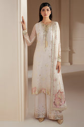 JAZMIN - ELEGANTLY ARTICLE | LUXURY CHIFFON | FULLY HEAVY EMBROIDERED SEQUENCE WORK | UNSTITCHED 3-PIECE SUIT | UC-3069