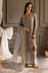 NUREH | AMAZING ARTICLE | LUXURY CHIFFON | FULLY HEAVY EMBROIDERED SEQUENCE WORK | UNSTITCHED 3-PIECE SUIT | TW-16