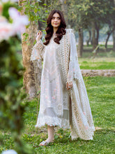 FREESIA BY BIN ILYAS | ELEGANTLY HEAVY MULTI THREAD EMBROIDERED LAWN WITH LAZER CUT WORK 25" | UNSTITCHED 3-PIECE SUIT | 104 - B