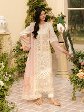 FREESIA BY BIN ILYAS | LUXURY LAWN HEAVY LAZER CUT EMBROIDERED WORK | UNSTITCHED 3-PIECE SUIT | SUMMER COLLECTION D-107 B