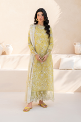 IZNIK | LUXURY DIGITAL PRINTED WITH HEAVY CHICKENKARI EMBROIDERED LAWN - UNSTITCHED 3-PIECE SUIT | EFL-08