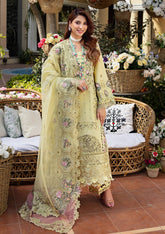 BAHAAR BY ELAF | PREMIUM EMBROIDERED LUXURY BREEZE LAWN | UNSTITCHED 3-PIECE SUIT | ELM-3A | EXCLUSIVE WEAR