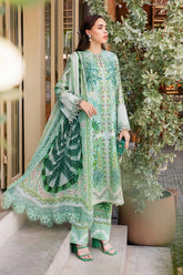 M.PRINTS BY MARIA B EMBROIDERED LAWN WITH SEQUENCE WORK | UNSTITCHED 3-PIECE SUIT | MPT-2514-A
