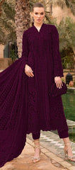MARIA.B | COMPLEMENTING THE LAWN GOWN IS A BEAUTIFULLY LASER CUT DESIGN WORK & FULLY HEAVY EMBROIDERED WORK | UNSTITCHED 3-PIECE SUIT