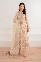 "BAROQUE" ELEGANTLY DIGITAL PRINTED LAWN WITH HEAVY EMBROIDERED - UNSTITCHED 3-PIECE SUIT SF-691
