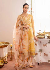 Cross Stitch Embroidered Lawn Unstitched 3Pc Suit D-16 Vigour Floret