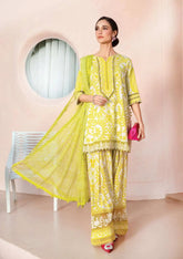M PRINTS BY MARIA B | EMBROIDERED LAWN UNSTITCHED 3-PIECE SUIT | MPT-2504-A