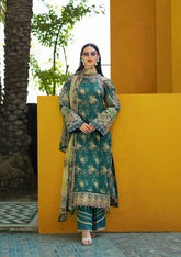 SIGNATURE BY ELAF | ELEGANTLY MULTI DIGITAL PRINTED LAWN WITH PREMIUM MULTI THREAD EMBROIDERED WORK | UNSTITCHED 3-PIECE SUIT | ETS-07A STAY CURIOUS