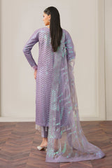 BAROQUE | BEAUTIFULLY ARTICLE | FULLY HEAVY THREAD EMBROIDERED WATER MULTI SEQUENCE WORK WITH ATTACHED STONE WORK & HANGING TASSELS WORK NET SHIRT | UNSTITCHED 3-PIECE SUIT | UF-516