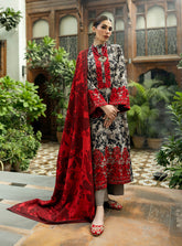 ZEMESTAN BY ZAINAB CHOTTANI | DIGITAL PRINTED WITH HEAVY EMBROIDERED LAWN | UNSTITCHED 3-PIECE SUIT | D-6