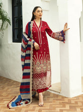 ZAINAB CHOTTANI | ELEGANTLY CHICKENKARI HEAVY EMBROIDERED LAWN | UNSTITCHED 3-PIECE SUIT | ELMA - 3A