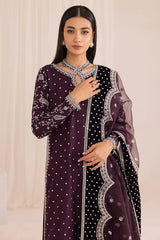 JAZMIN - EMBROIDERED RAW SILK FORMALS COLLECTION - 3 PC UNSTITCHED SUIT