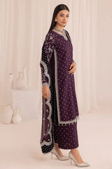 JAZMIN - EMBROIDERED RAW SILK FORMALS COLLECTION - 3 PC UNSTITCHED SUIT