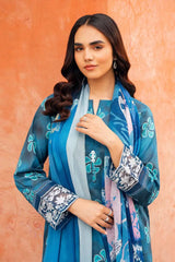 Nishat Summer Unstitched Embroidered Lawn 3Pc Suit