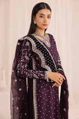 JAZMIN - EMBROIDERED RAW SILK FORMALS COLLECTION - 3 PC UNSTITCHED SUIT