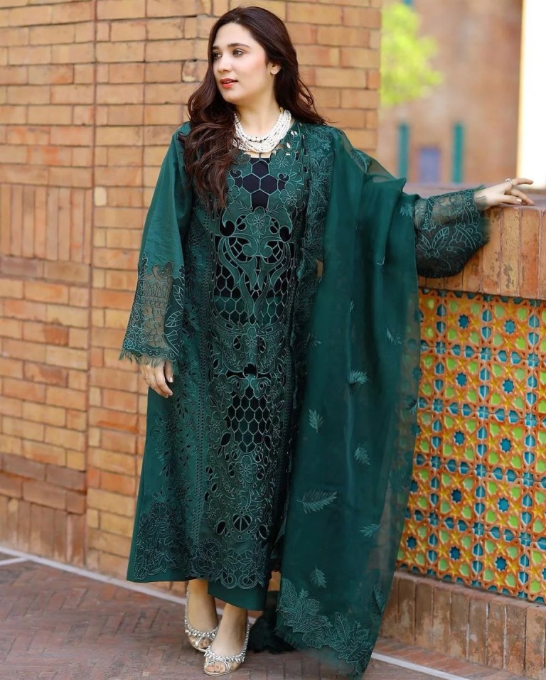 BIN ILYAS | CHERI FESTIVE SUMMER LUXURY FULL HEAVY EMBROIDERED LAWN CO Shanzay Outfit BIN ILYAS | CHERI FESTIVE SUMMER LUXURY FULL HEAVY EMBROIDERED LAWN CO Shanzay Outfit