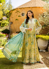 ALLURE BY ELAF | MULTI DIGITAL PRINTED WITH CHICKENKARI LAWN & HEAVY EMBROIDERED SEQ WORK | UNSTITCHED 3-PIECE SUIT | ELK-07A