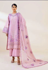 SAPPHIRE | LUXURY CHICKENKARI LAWN WITH MULTI THREAD EMBROIDERED WORK & SCHIFFLI EMBROIDERED WORK | UNSTITCHED 3-PIECE SUIT
