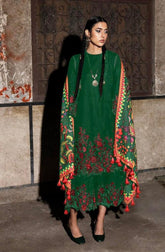 JUGNU | LUXURY LAWN HEAVY MULTI THREAD EMBROIDERED WITH FULL CHICKENKARI WORK | UNSTITCHED 3-PIECE SUIT