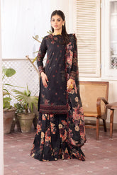IZNIK | EXCLUSIVE WEAR | PREMIUM EMBROIDERED LAWN | UNSTITCHED 3-PIECE SUIT | NKG-01 | BLACKY