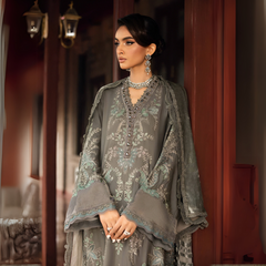 MARIA B - LUXURY LAWN - CHIKANKARI WORK WITH HEAVY EMBROIDERED - UNSTITCHED 3-PIECE SUIT