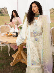 Bin Ilyas Off-White Lawn Collection Replica