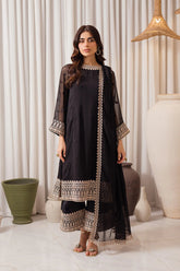 AZURE - MIDNIGHT ELEGANCE | EMBROIDERED CHIFFON COLLECTION