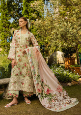 DEAR PARADISE BY ELAF | MULTI DIGITAL PRINTED WITH CHICKENKARI LAWN & HEAVY THREAD EMBROIDERED WORK | UNSTITCHED 3-PIECE SUIT | ELK-04A
