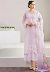 BAROQUE |LUXURY ORGANZA HAND EMBELLISHMENT EMBROIDERED MULTI SEQUENCE WORK, PEARL'S WORK & HANGING TASSELS WORK WITH LAZER CUT DESIGN ORGANZA DRESS | lUNSTITCHED 3-PIECE SUIT