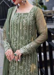 AT FIRST GLANCE BY SAHANE | LUXURY FULLY HEAVY THREAD EMBROIDERED SEQUENCE WORK CHIFFON SHIRT | UNSTITCHED 3-PIECE SUIT | CT 25006 MIST