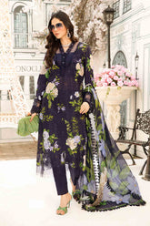 MARIA.B | MULTI DIGITAL PRINTED LAWN CHIKANKARI WORK WITH HEAVY EMBROIDERED | UNSTITCHED 3-PIECE SUIT | MPT-2602-B