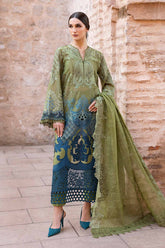 MARIA.B | ELEGANTLY FULL HEAVY CHICKENKARI & THREAD EMBROIDERED LAWN | UNSTITCHED 3-PIECE SUIT | D-2501-A