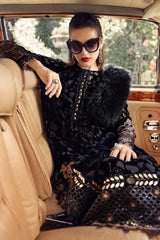 MARIA•B | THIS FULLY HEAVY EMBROIDERED PALACHI VELVET DRESS DELIVERS VERSATILITY AND TIMELESS ELEGANCE | UNSTITCHED 3-PIECE SUIT | WL-1301