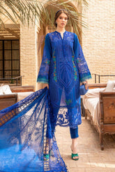 MARIA.B | LUXURY LAWN FULL HEAVY MULTI THREAD EMBROIDERED WITH SCHIFFLI WORK | UNSTITCHED 3-PIECE SUIT | D-2404-B