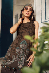 MARIA•B | ELEGANTLY DIGITAL PRINTED WITH HEAVY THREAD EMBROIDERED SEQUENCE WORK BREEZE LAWN | UNSTITCHED 3-PIECE SUIT | MPS-2704-A