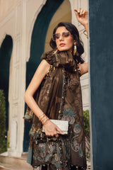 MARIA•B | ELEGANTLY DIGITAL PRINTED WITH HEAVY THREAD EMBROIDERED SEQUENCE WORK BREEZE LAWN | UNSTITCHED 3-PIECE SUIT | MPS-2704-A
