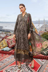 MARIA B - OLIVE GREEN - PURE LAWN DIGITAL PRINTED NEW ARRIVAL EMBROIDERY UNSTITCHED 3PC SUIT
