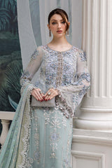 MARIA B | ELEGANTLY ARTICLE | PREMIUM HAND EMBELLISHMENTE EMBROIDERED CHIFFON DRESS | UNSTITCHED 3-PIECE SUIT | MPC-25-108