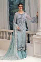 MARIA B | ELEGANTLY ARTICLE | PREMIUM HAND EMBELLISHMENTE EMBROIDERED CHIFFON DRESS | UNSTITCHED 3-PIECE SUIT | MPC-25-108