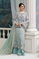 MARIA B | ELEGANTLY ARTICLE | PREMIUM HAND EMBELLISHMENTE EMBROIDERED CHIFFON DRESS | UNSTITCHED 3-PIECE SUIT | MPC-25-108