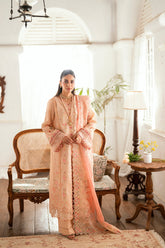 ZOYA BY QALAMKAR | LUXURY CHICKENKARI LAWN WITH HEAVY MULTI THREAD EMBROIDERED WORK | UNSTITCHED 3-PIECE SUIT | DESIGN-SB-07