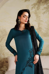 LAYLA BY ZARIF | EXCLUSIVE SHEESHA SILK WEAR | FULLY HEAVY HAND EMBELLISHMENT EMBROIDERED SEQUENCE WORK | UNSTITCHED 3-PIECE SUIT | ZRF-SHE-05