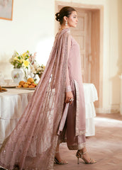 ELINOR BY SAHANE | LUXURY FULLY HEAVY THREAD EMBROIDERED SEQUENCE WORK & HANGING TASSELS WORK CHIFFON DRESS | UNSTITCHED 3-PIECE SUIT | EL-1802 ELORA