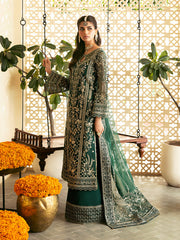 ZAYRA BY GULAAL | AN EMBROIDERY WHOSE DEFINITION IS SELF-EXPLANATORY | ELEGANTLY FULLY HEAVY HAND EMBELLISHMENT EMBROIDERED CHIFFON DRESS | UNSTITCHED 3-PIECE SUIT | GL-WU-07