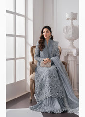 MARIA•B | DRAPE YOURSELF IN PURE ELEGANCE WITH THIS LUXURY FULLY HEAVY HAND EMBELLISHMENT EMBROIDERED CHIFFON SHIRT | UNSTITCHED 3-PIECE SUIT