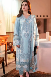 OMBRE INTEZAR BY JADE X HANIA AMIR - LUXURY LAWN | HEAVY CHICKANKARI WORK WITH FULL HEAVY THREAD EMBROIDERED SEQUENCE WORK | UNSTITCHED 3-PIECE SUIT